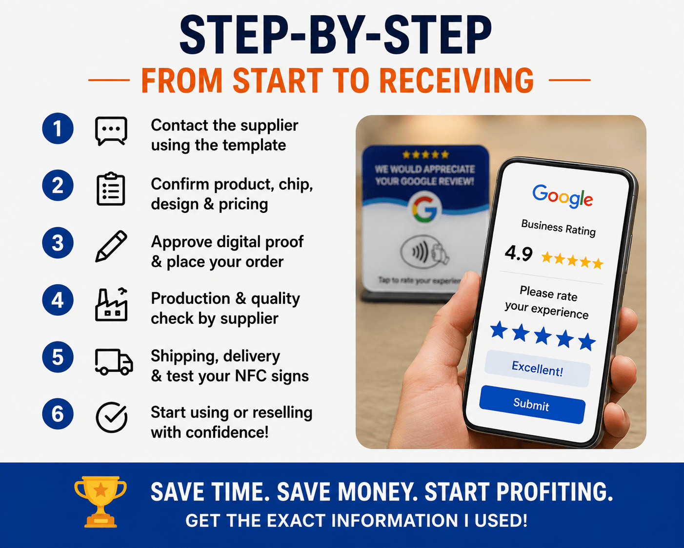 Google Review NFC Tap Sign Vendor v4