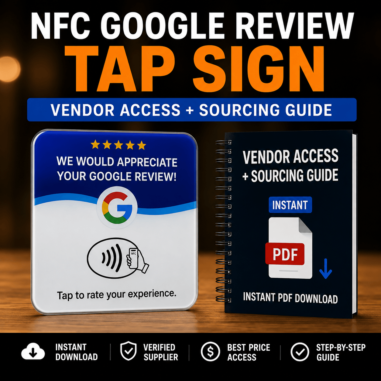 Google Review NFC Tap Sign Vendor